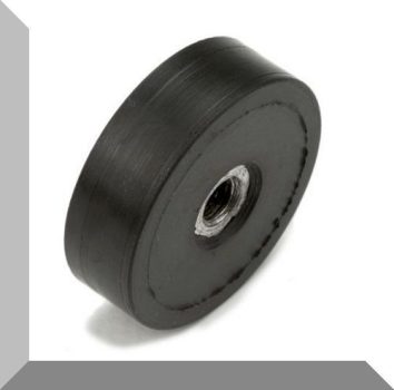 D25/D29x8,5 mm. gumirozott POT mágnes M5-os belső menettel