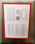   A4-es mágneses dokumentum tartó minőségi Antireflex 0,3 anyagból (piros kerettel)