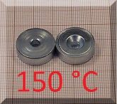  D20x7mm. POT mágnes Neodym betéttel (süllyesztett furatos) 150°C !!!