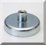   D50x10 POT mágnes ferrit betéttel M6 belső menetes csappal.