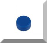   D12,7x6,3 mm. NdFeB Műanyag-bevonatos mágnes (Polipropilén) -kék