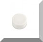   D12,7x6,3 mm. NdFeB Műanyag-bevonatos mágnes (Polipropilén) -fehér