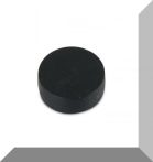   D16.8x4.4 mm. NdFeB Műanyag-bevonatos mágnes (Polipropilén) -fekete