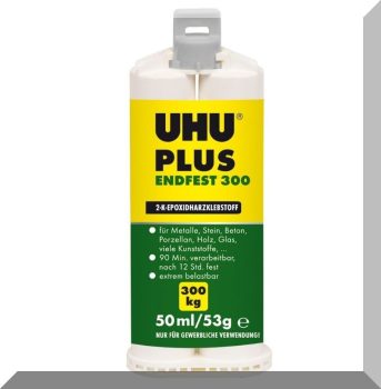 UHU Endfest 2 komponesű epoxy ragasztó 53g. Duplakamrás kartusche