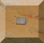 6x6x1,2 mm. N50 Neodym téglatest mágnes