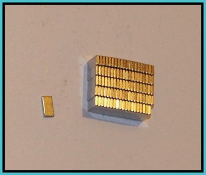 8x4x1,2 mm. N48H Neodym téglatest mágnes