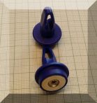 Füles tábla mágnes (NdFeB mágnessel) D20x29 Kék szinben