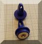 Füles táblamágnes (NdFeB mágnessel) D20x29 Kék szinben