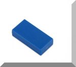   25x13x6 mm. NdFeB Műanyag-bevonatos mágnes (Polipropilén) -kék