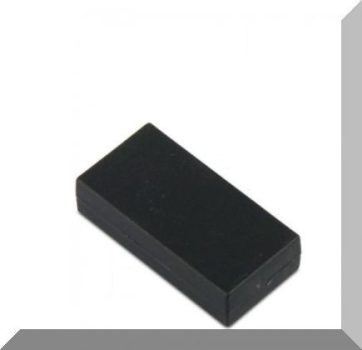 25x13x6 mm. NdFeB Műanyag-bevonatos mágnes (Polipropilén) -fekete