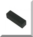   40x12x12 mm. NdFeB Műanyag-bevonatos mágnes (Polipropilén) -Fekete