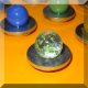 Tábla mágnes (NdFeB mágnessel) Üveg - mágnestáblához (választható színű golyóval)