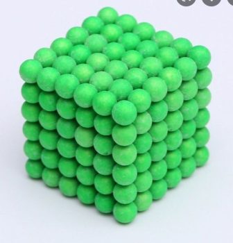"NEO-Kocka" (Fluoreszkáló zöld) 216db. 5mm. golyócska