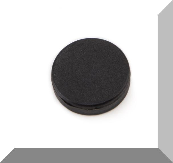 D17 x 4 mm. NdFeB Műanyagbevonatos mágnes (Polypropylen)