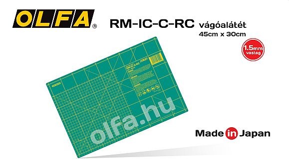 Vágóalátét, 45x30 cm 1,5 mm. vastag "öngyógyuló" RM-IC-C-RC