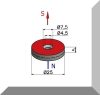 D25x5 mm. Neodym korong mágnes furattal sülly. D25x5 mm. Neodym korong mágnes furattal sülly.